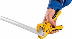 Применение ножниц для резки pex труб из сшитого полиэтилена Rems Ros Pex 28 S
