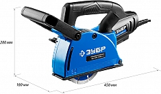 Размеры штробореза Зубр Профессионал ЗШ-П30-1400 ПСТ