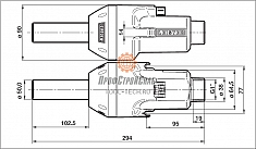 Размеры тепловентилятора для поджига Leister Igniter BR4