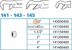 Запасные части ключа разводного шведского с губками под 45° Super-Ego 45°-1 1/2"